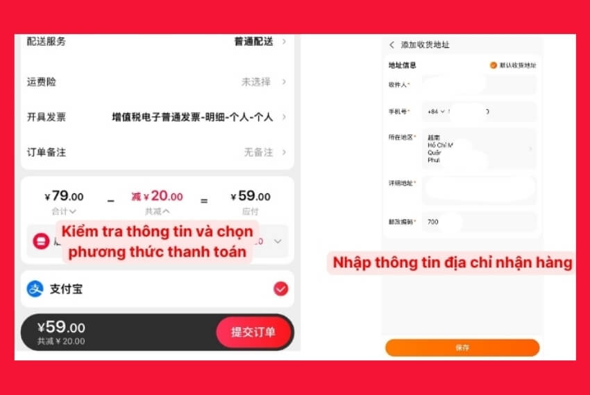 mua hàng trên tmall