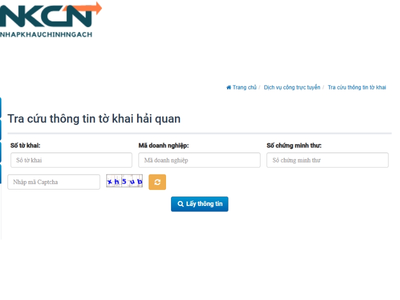 cách tra tờ khai hải quan