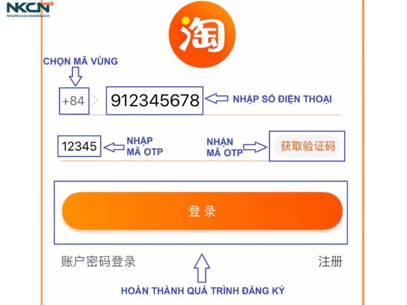 đăng ký tài khoản 1688