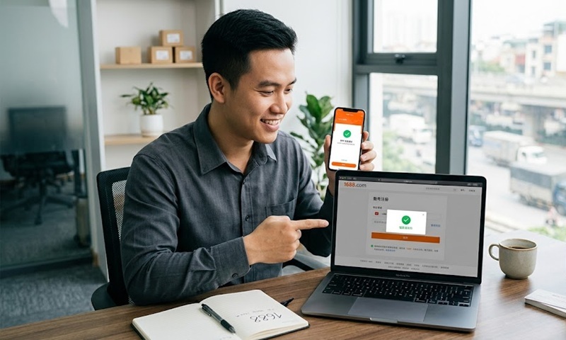 Cách đăng ký tài khoản 1688 trên điện thoại & máy tính trong 1 phút