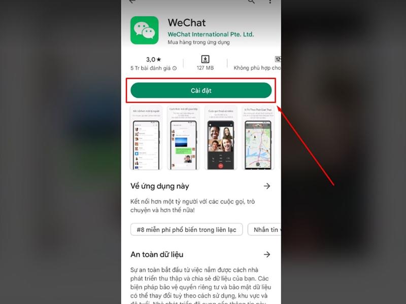 Không tạo được tài khoản Wechat