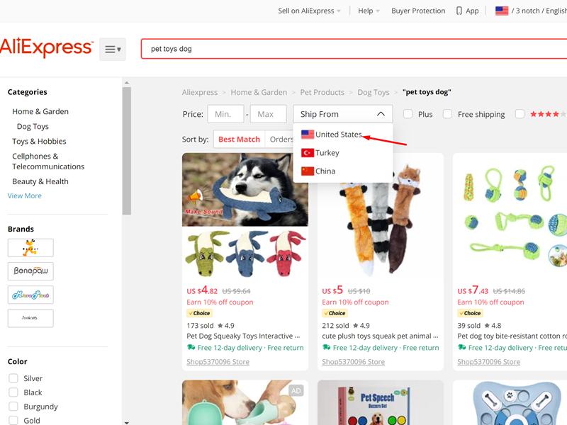 cách đặt hàng trên aliexpress