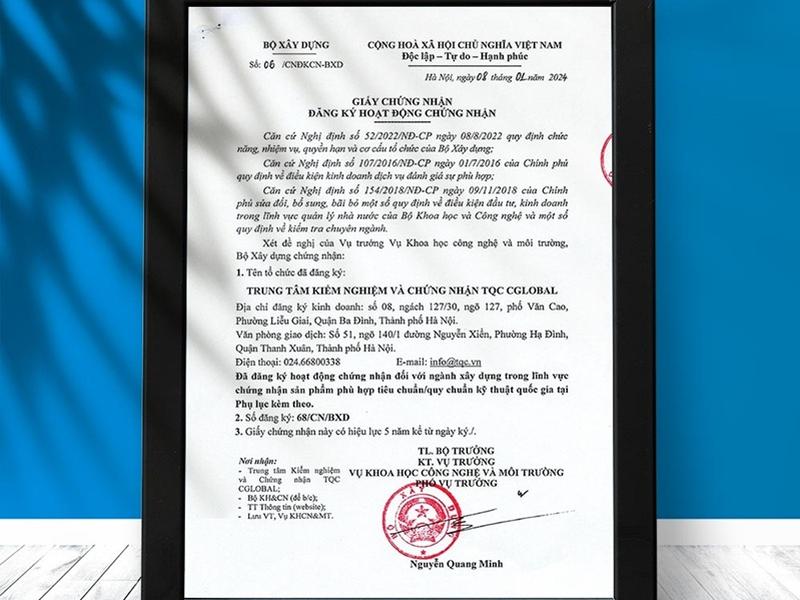 quy định về chứng nhận hợp quy