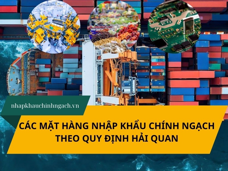 Các mặt hàng nhập khẩu chính ngạch theo quy định Hải quan