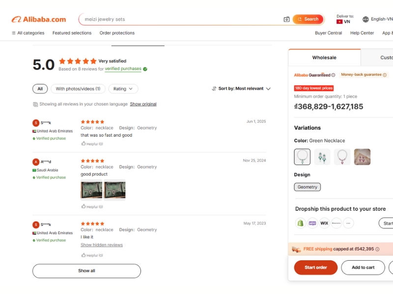 mua hàng trên alibaba