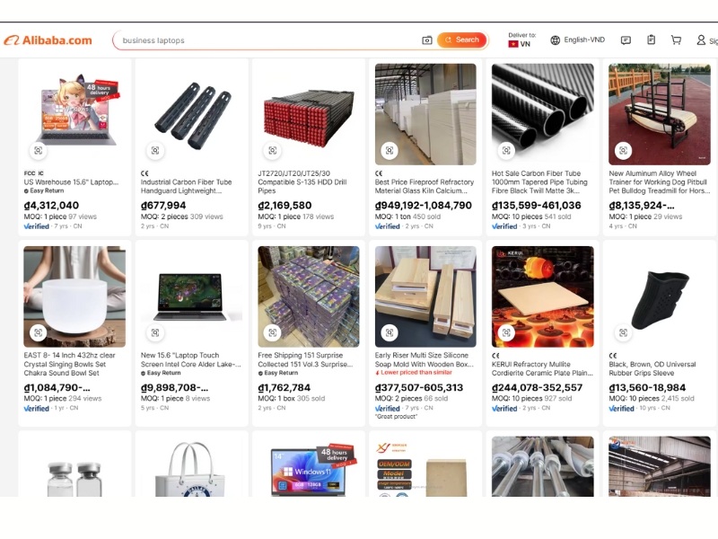 mua hàng trên alibaba