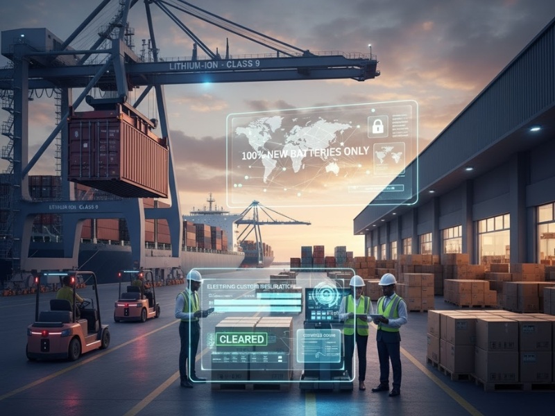 thủ tục nhập khẩu pin lithium ion