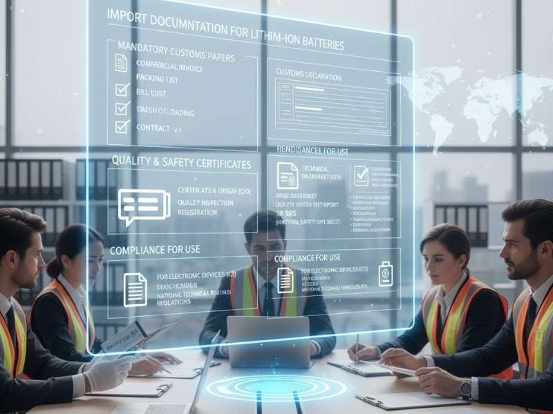 thủ tục nhập khẩu pin lithium ion