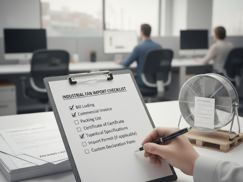thủ tục nhập khẩu quạt công nghiệp