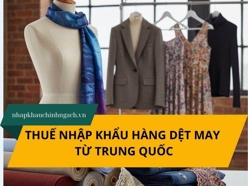 Thuế nhập khẩu hàng dệt may, may mặc từ Trung Quốc 2025