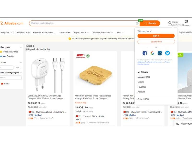 Cách đăng ký alibaba