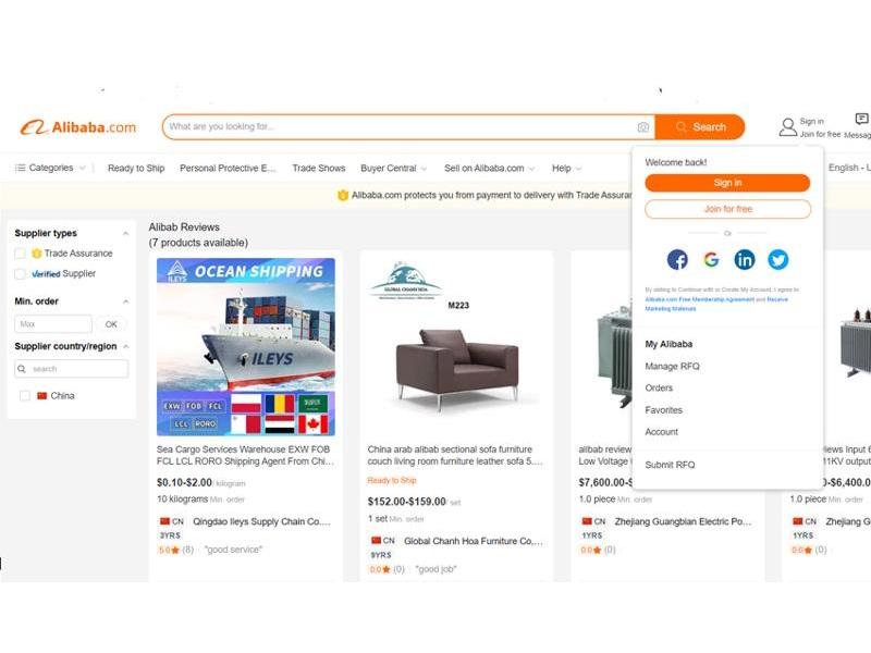 Cách đăng ký alibaba