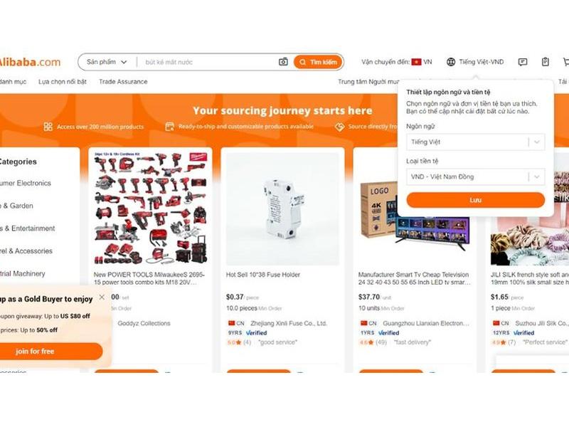 Cách tạo tài khoản alibaba