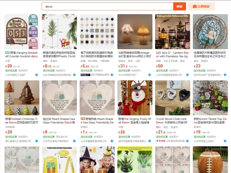 nguồn nhập hàng decor trung quốc