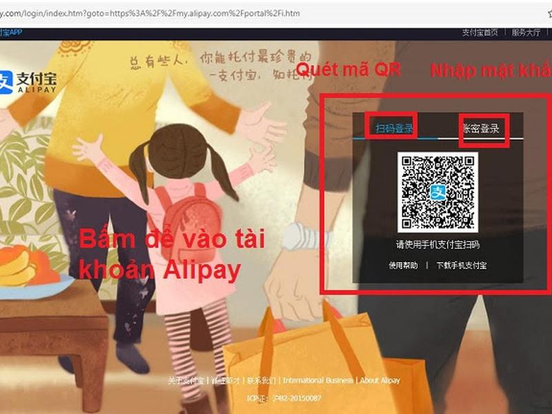 Thanh toán alipay