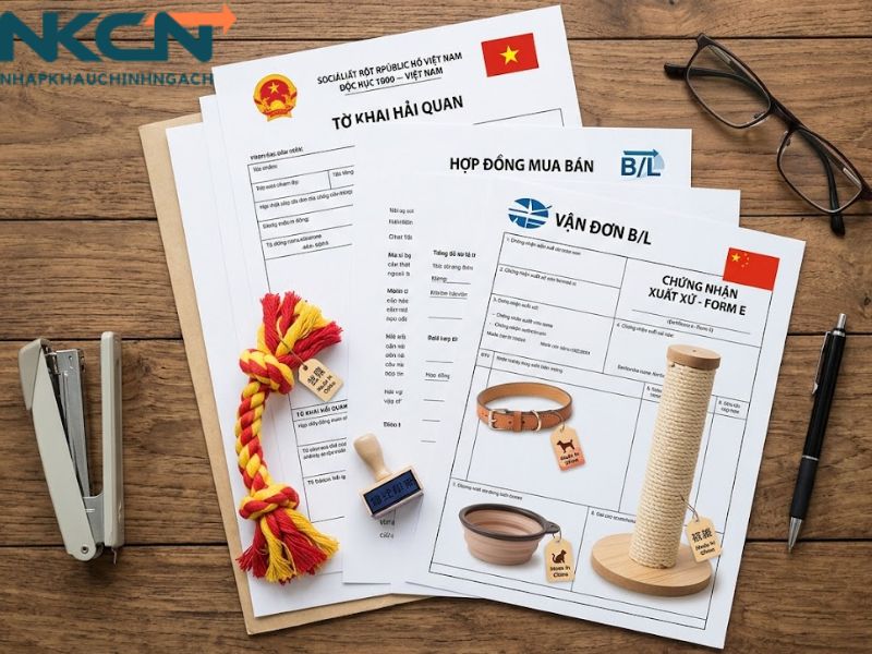nhập khẩu phụ kiện thú cưng
