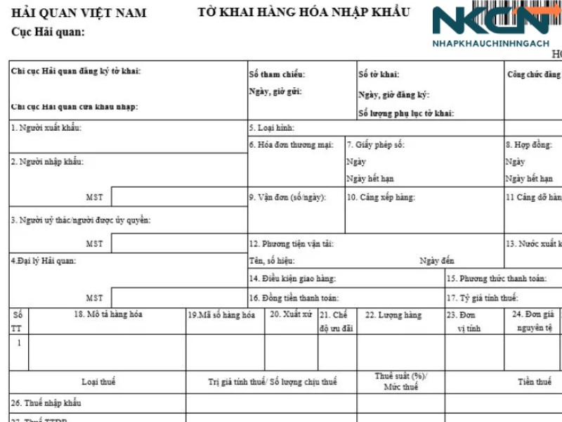 bán hàng nhập khẩu cần giấy tờ gì
