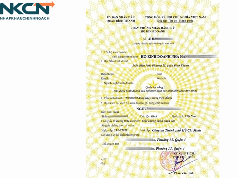 bán hàng nhập khẩu cần giấy tờ gì