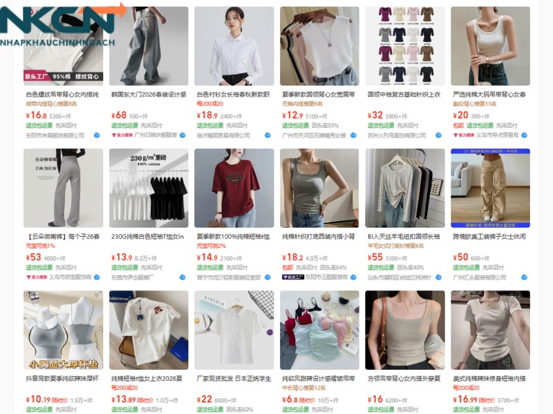 nhập quần áo quảng châu