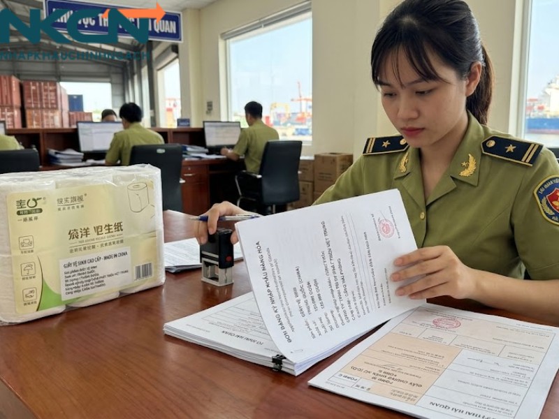 thủ tục nhập khẩu giấy vệ sinh trung quốc