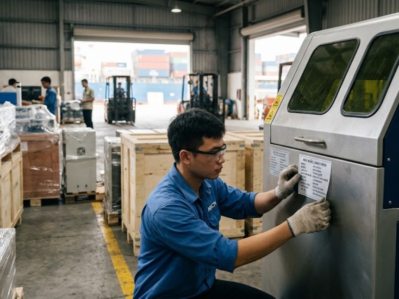 nhập khẩu máy khắc laser