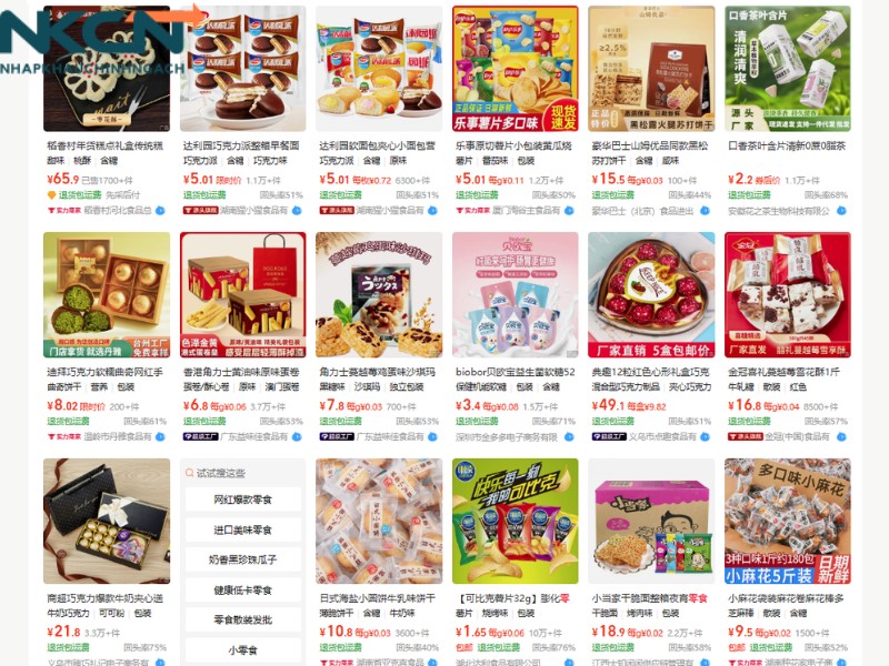 tìm nguồn sỉ đồ ăn vặt​ trung quốc