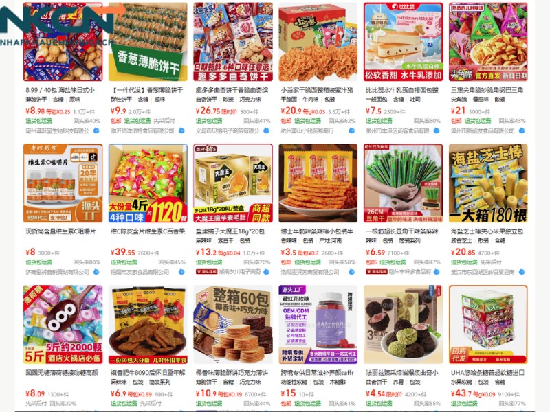 tìm nguồn sỉ đồ ăn vặt​ trung quốc