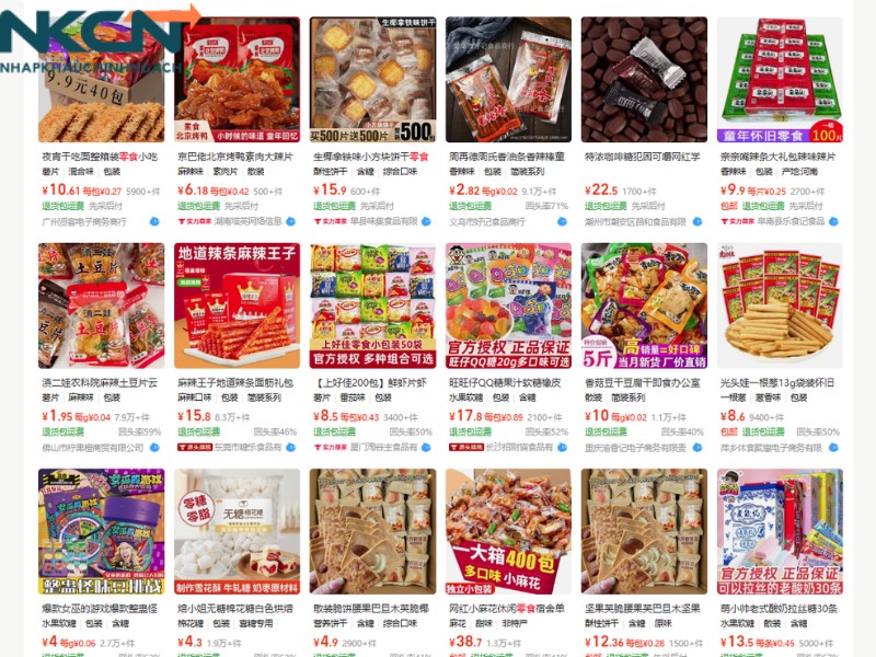 nhập đồ ăn vặt trung quốc