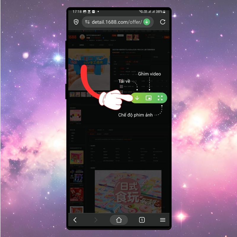 cách tải video trên 1688 về điện thoại