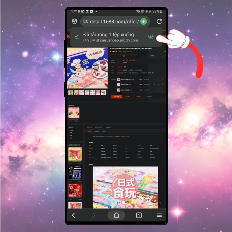 cách tải video 1688 về điện thoại