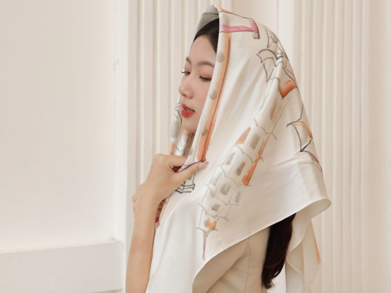 khăn lụa quảng châu