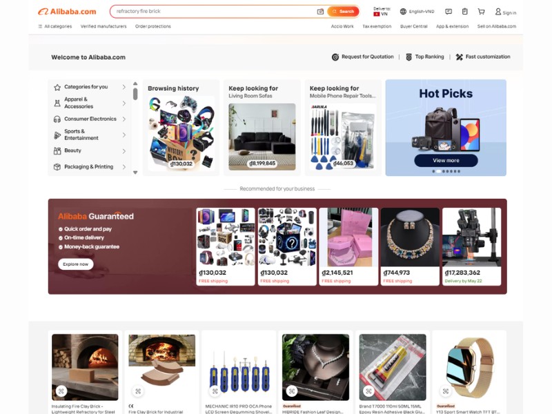 web order hàng quảng châu