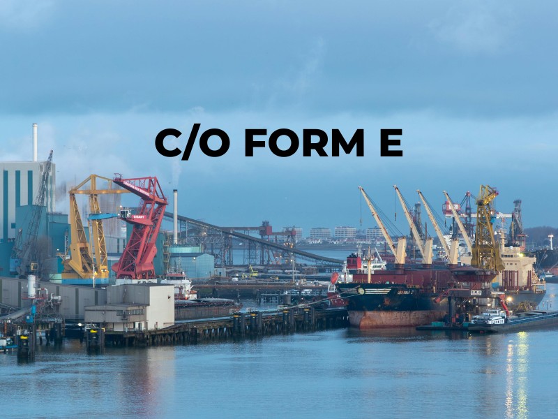 chứng nhận xuất xứ Form E