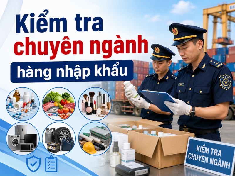 Kiểm tra chuyên ngành hàng nhập khẩu là gì? Quy trình, danh mục