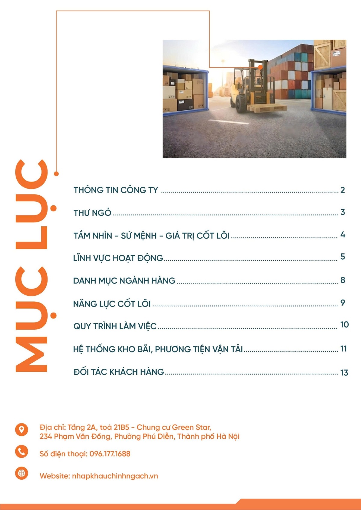 hồ sơ năng lực nkcn logistics
