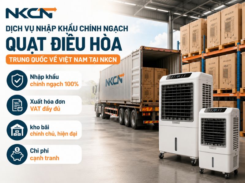 nhập khẩu quạt điều hòa trung quốc