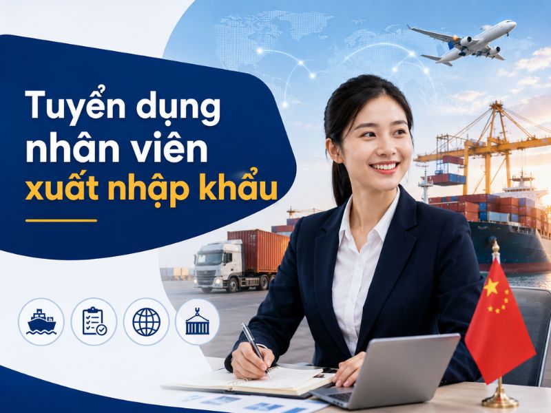 Tuyển dụng nhân viên xuất nhập khẩu hàng Trung Quốc