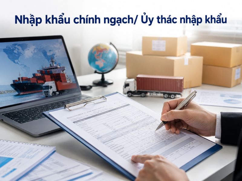 nhập hàng chính ngạch