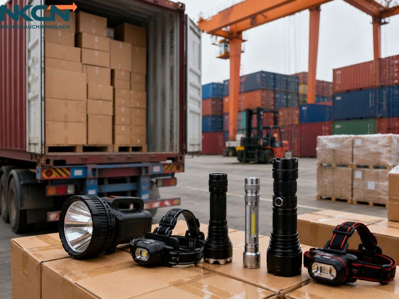 thủ tục nhập khẩu đèn pin