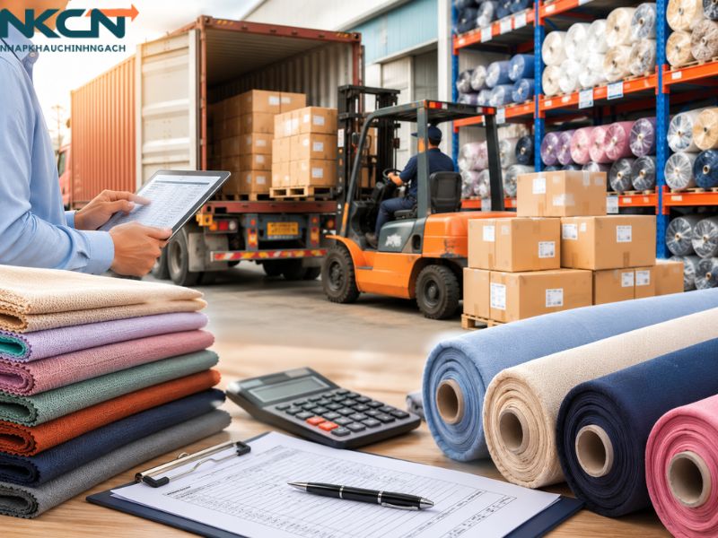 thủ tục nhập khẩu vải may mặc