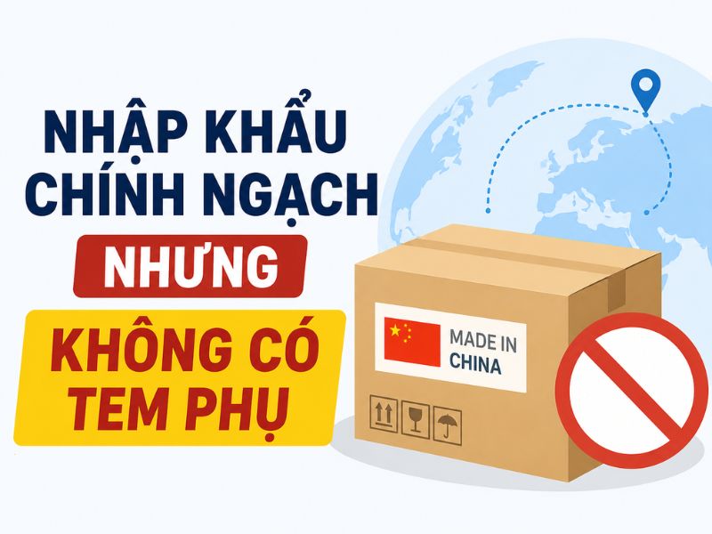 Nhập khẩu chính ngạch nhưng không có tem phụ có sao không?