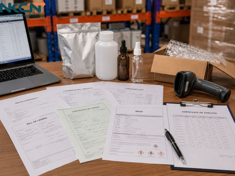 nhập khẩu nguyên liệu sản xuất mỹ phẩm