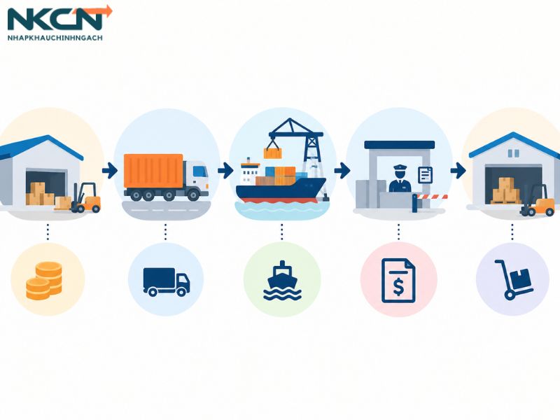 chi phí nhập khẩu chính ngạch