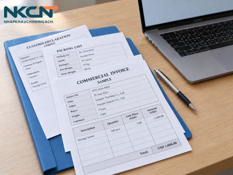 hồ sơ hải quan hàng nhập khẩu gồm những gì
