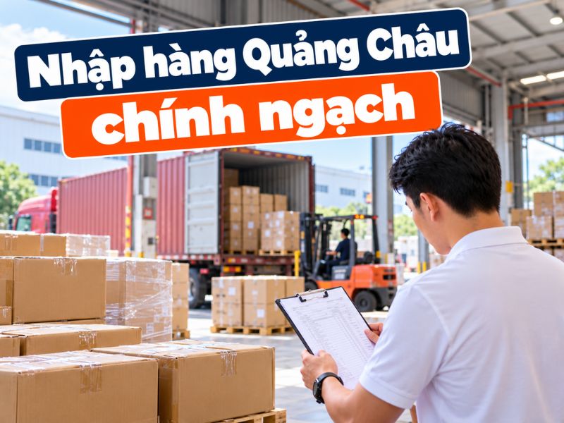 Dịch vụ nhập hàng Quảng Châu chính ngạch trọn gói, uy tín