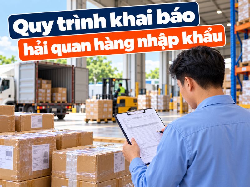 Quy trình khai báo hải quan hàng nhập khẩu từ A đến Z